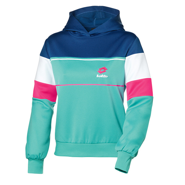 Lotto Athletica Prime Ii Hd Pl Sudadera Mujer - Turquesa/Azul Marino - Colombia FJICEMO-17